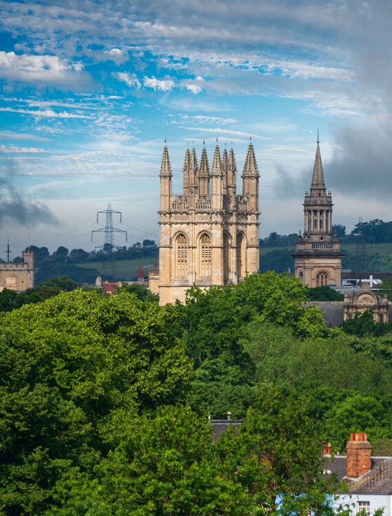 Konstfotografering Magdalen College Tower Oxford