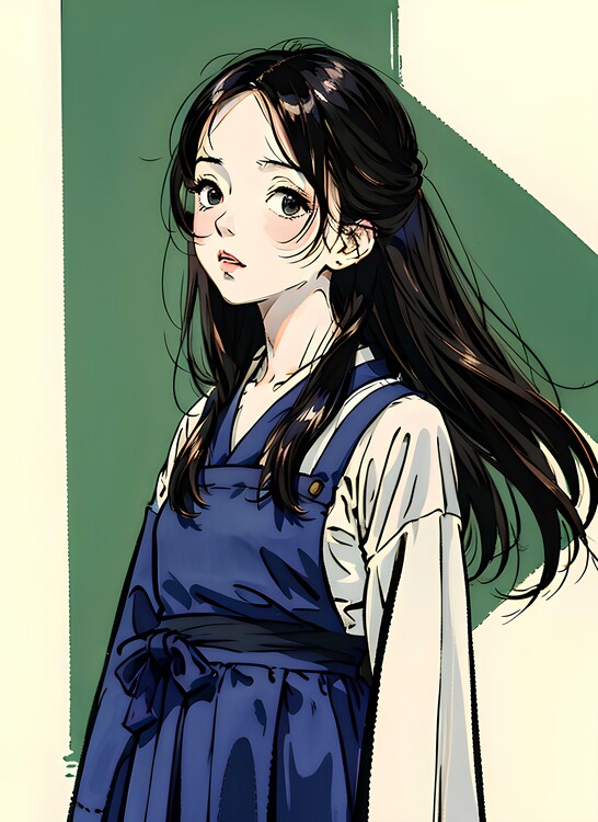 Lexica - cute anime girl long hair