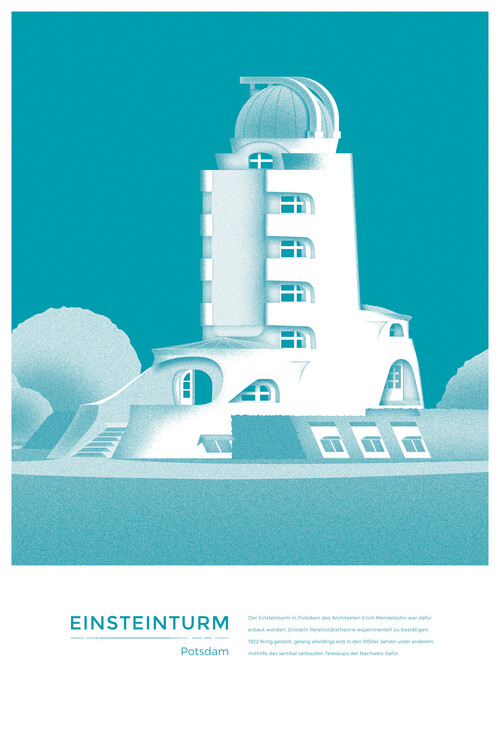 Ilustracja Michael Kunter - Einsteinturm Potsdam