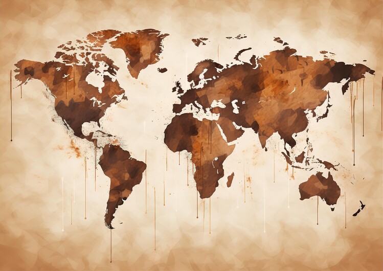 World Maps Posters & Wall Art Prints  Buy Online at  - Page 4