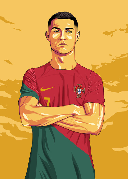 Art Poster Football Player