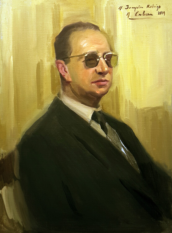 Lámina Retrato de Joaquín Rodrigo