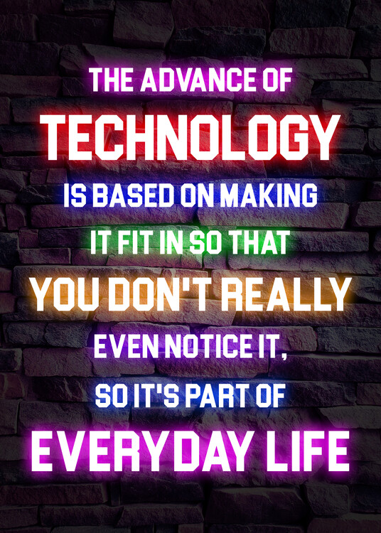 Illustration The Advance of Technology - The Power of Technology