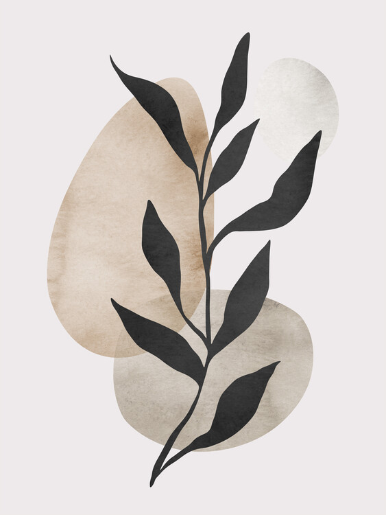 Ilustração Black leaf 3