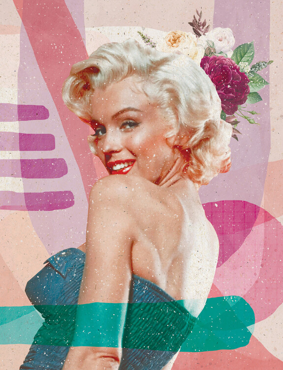 Illustration Marilyn impasto oil painting