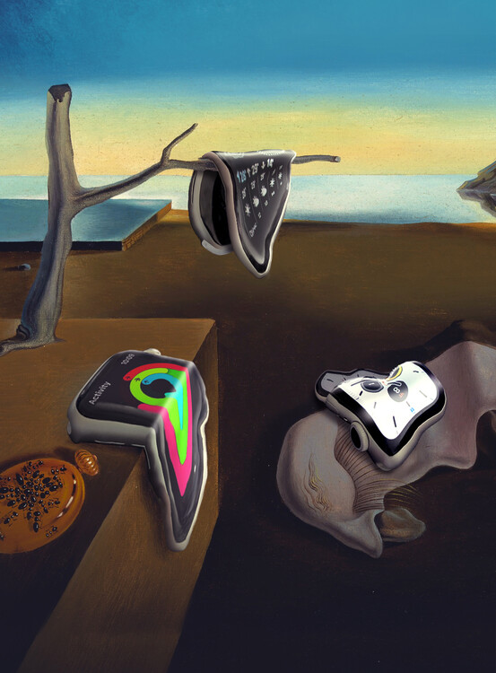 Ilustrace The Persistence of Iwatch, Artem Pozdniakov, 30x40 cm