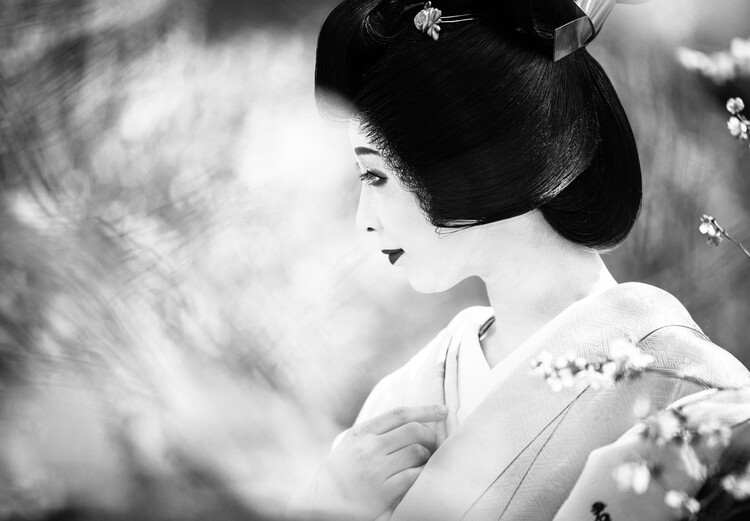 Art Photography Japanese Girl and Rain