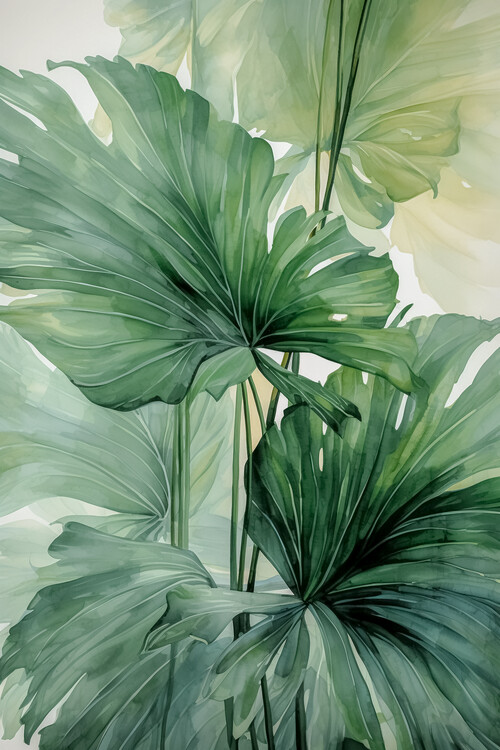 Illustration Palm leafes
