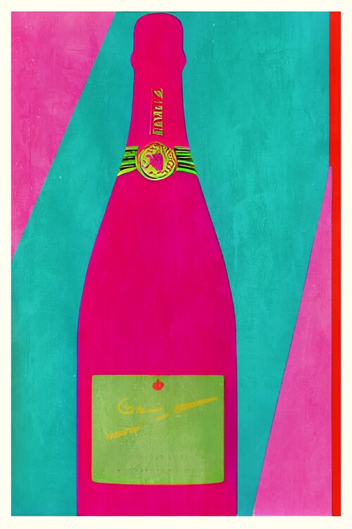 Illustration Pink Champagne