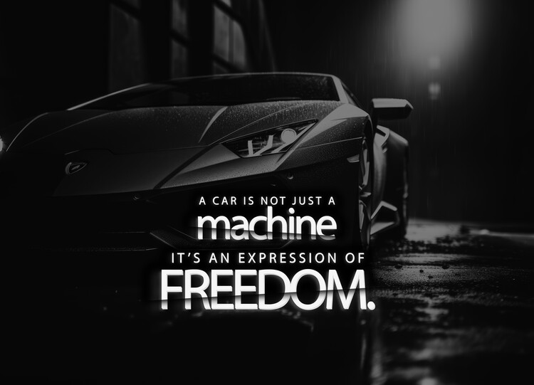 Umělecký tisk Experience Unbridled Freedom - Lamborghini