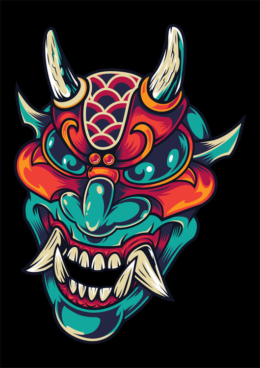 Illustration Shinighami Mask illustration
