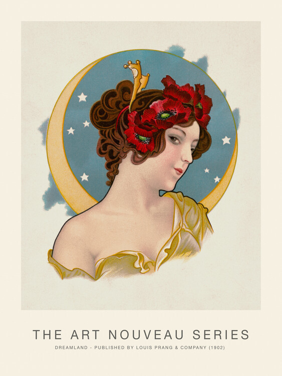 Illustration Dreamland (Celestial Beauty / Moon & Stars) - Alphonse Mucha