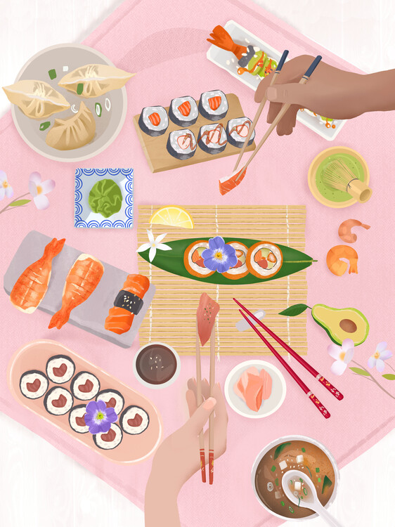 Canvas Print Sushi Brunch