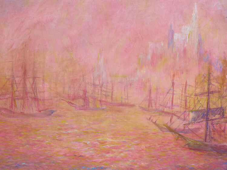 Kuva Le Port de New York (Pink Seascape) - Theodore Earl Butler