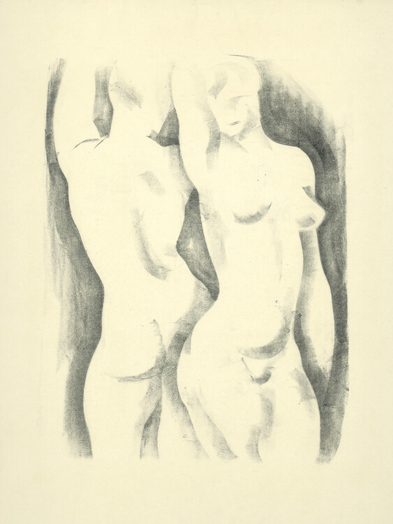Illustration Two Acts (Tasteful Nude Sketch / Naked) - Mikulas Galanda