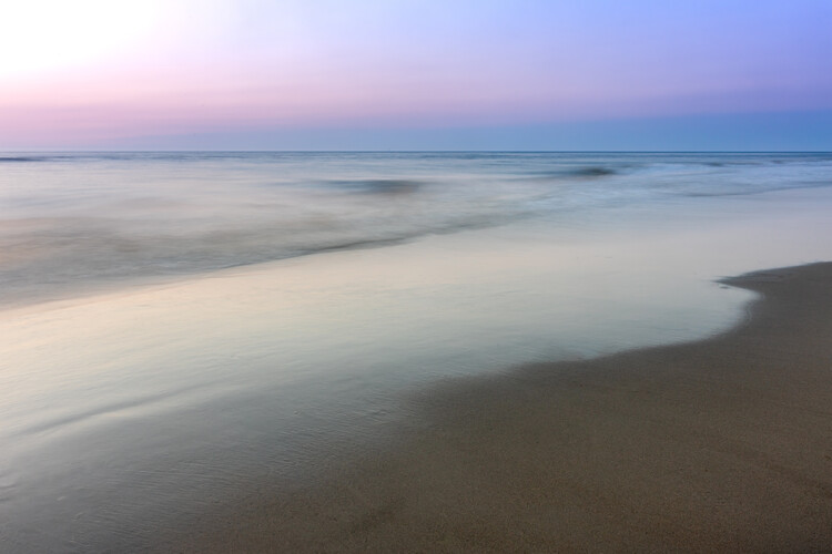 Kunstfotografie sunset, sea, beach, sand and pastel colors