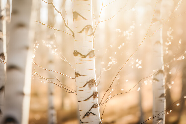 Art Photography Birches Wood