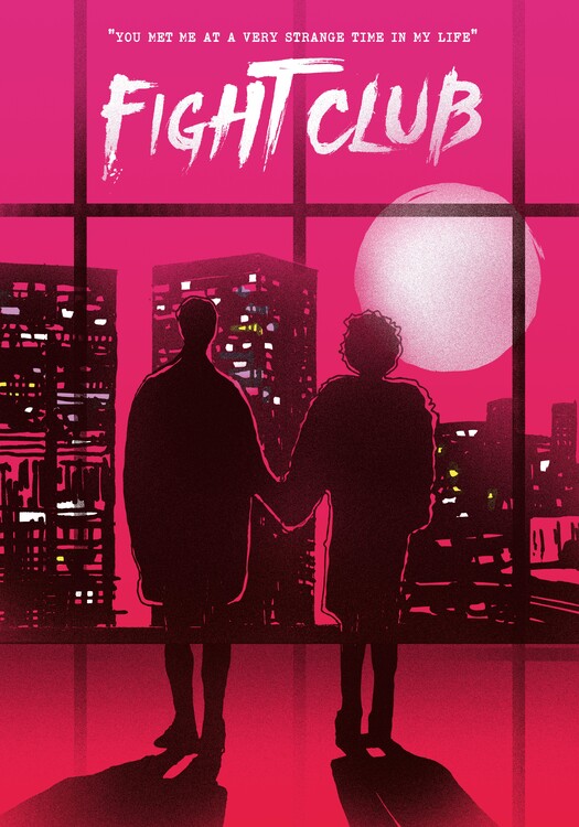 Fight Club Movie Poster Glossy High Quality Print Photo Wall Art