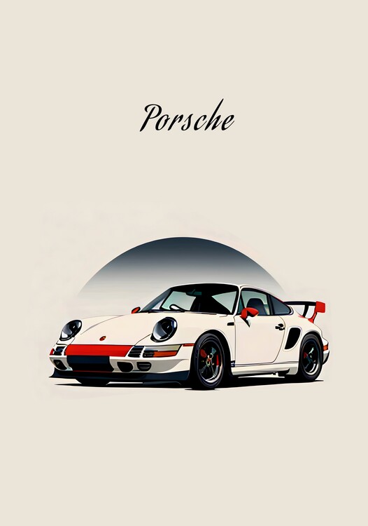 Art Poster Driving Sport Car Auto