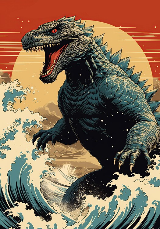 godzilla airport poster