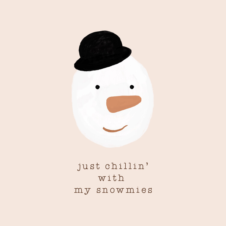 Illusztráció Chilling With My Snowmies