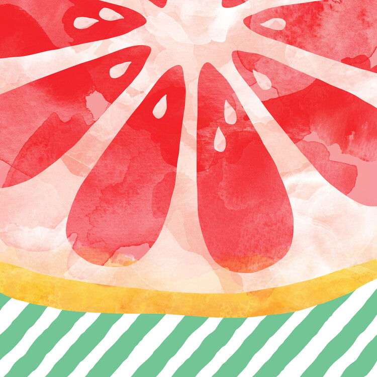 Illustration Red Grapefruit