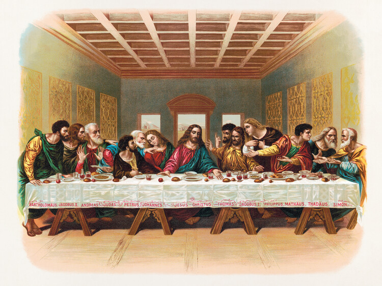 Illustrazione The Last Supper (Restored Vintage) - Leonardo da Vinci