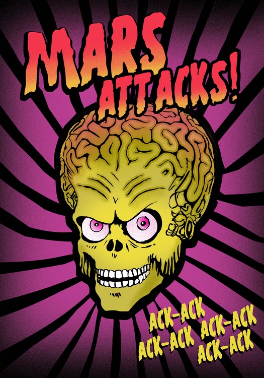 Art Poster Mars Attacks