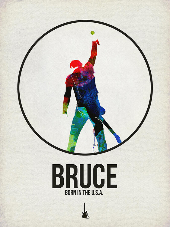 Kunstafdruk Bruce - Springsteen watercolor