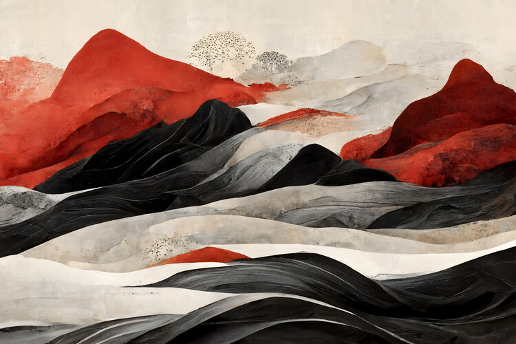Ilustrace Red Mountains