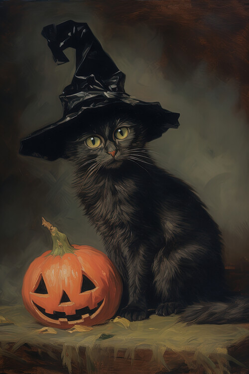 Ilustração The Blonde Witch Poster, Halloween
