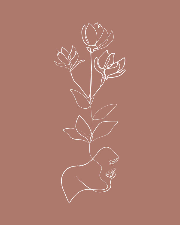 Illustration Head Bloom