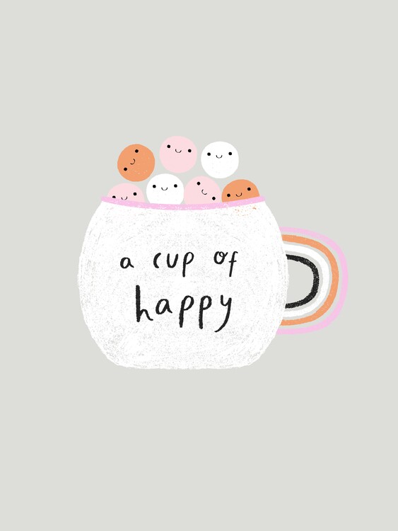 Ilustração A Cup of Happy