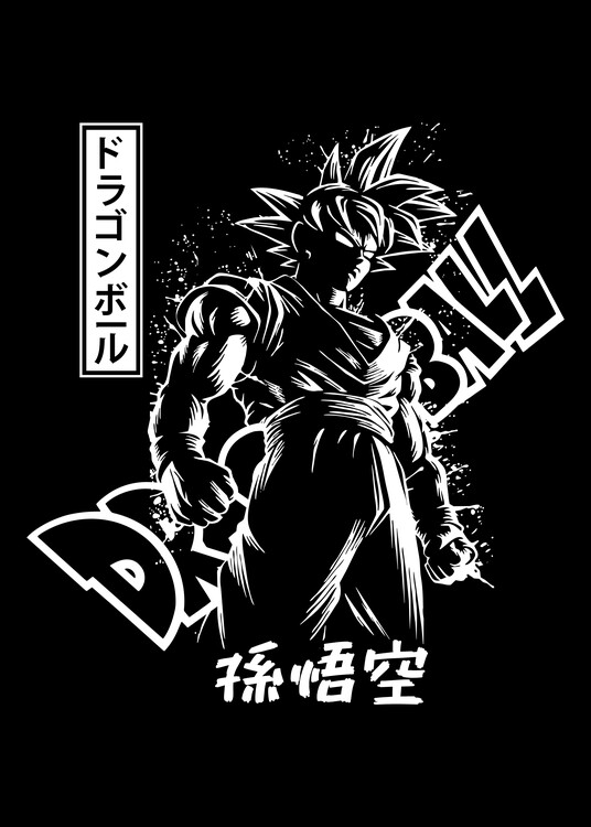 Buy GOKU, Print Poster Poster Dragon Ball Z, Illustration Online