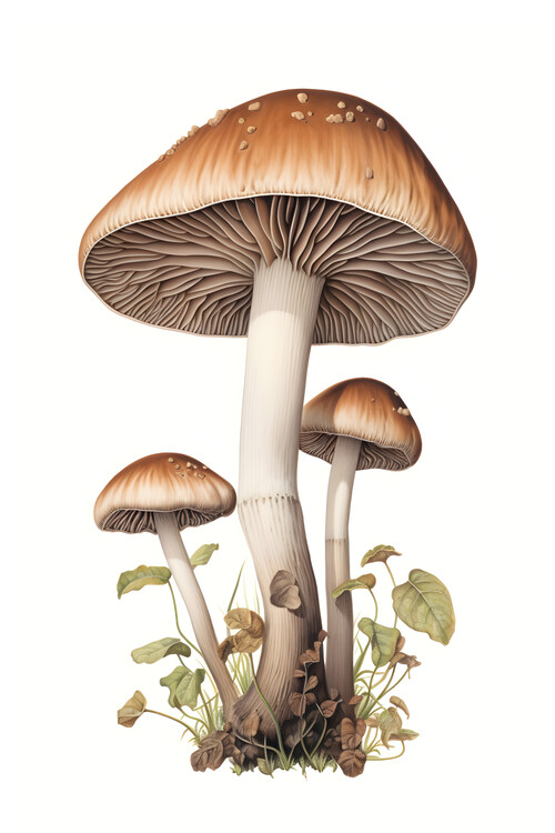 Illustration Psilocybin Mushroom