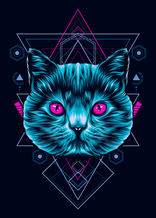 Illustration Mecha Cat
