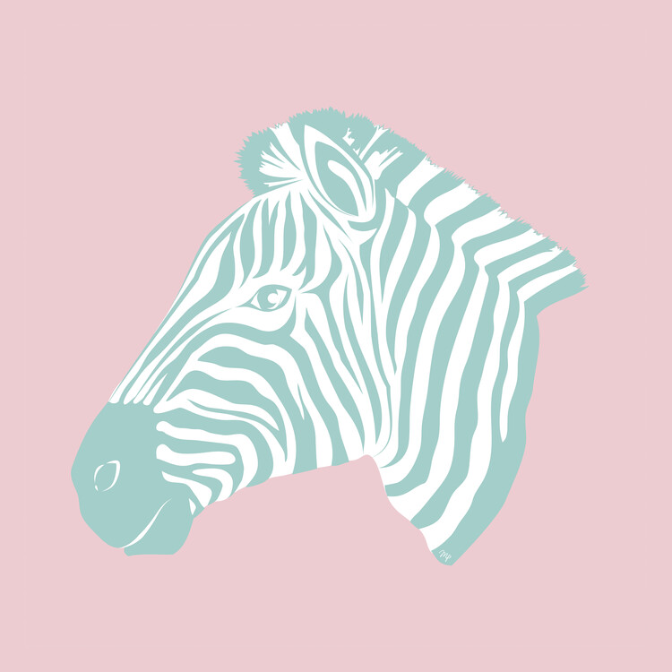 Art Photography Pink Zebra