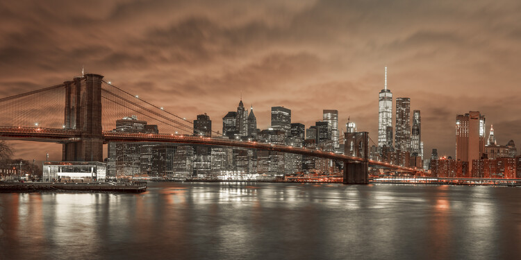 Puzzle New York: ponte di Brooklyn, la statua della libertà o Central Park