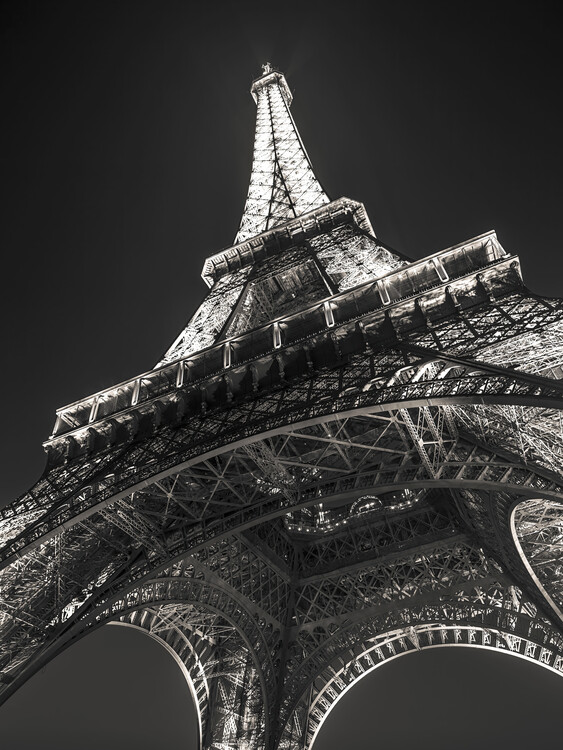 Canvas Print Under Eiffel Tower