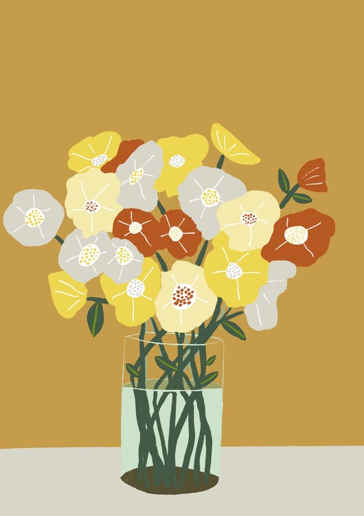 Ilustrace Vase of Flowers