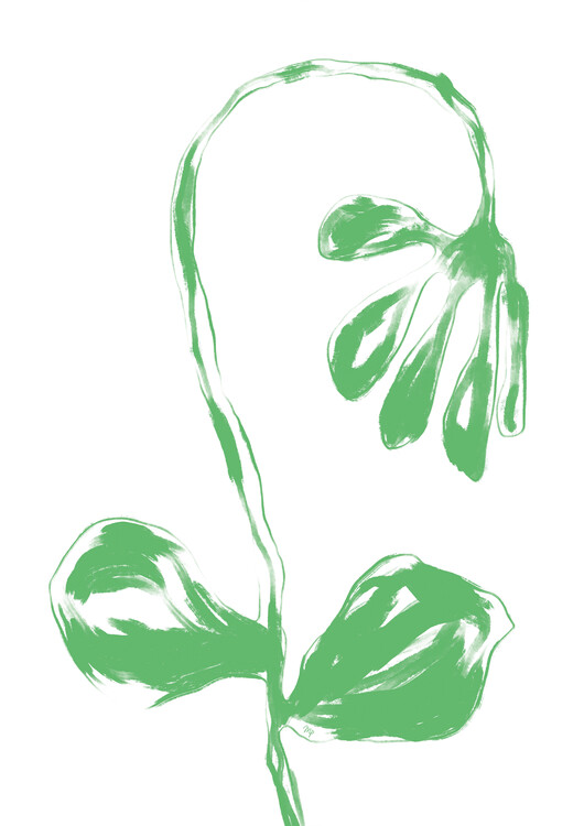 Illusztráció Green Flower