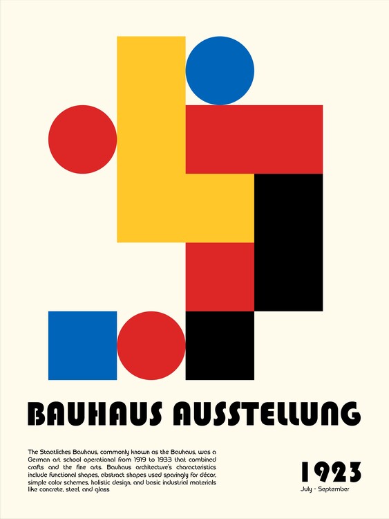 Ilustrace Bauhaus Ausstellung, Retrodrome, (30 x 40 cm)