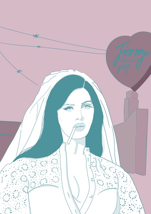 Lana Del Rey poster & stampe di Sketch Art - Printler