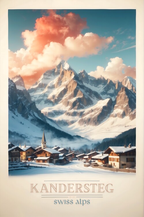 Worldwide Wanderlust: Vintage Retro Poster Collection Pósters