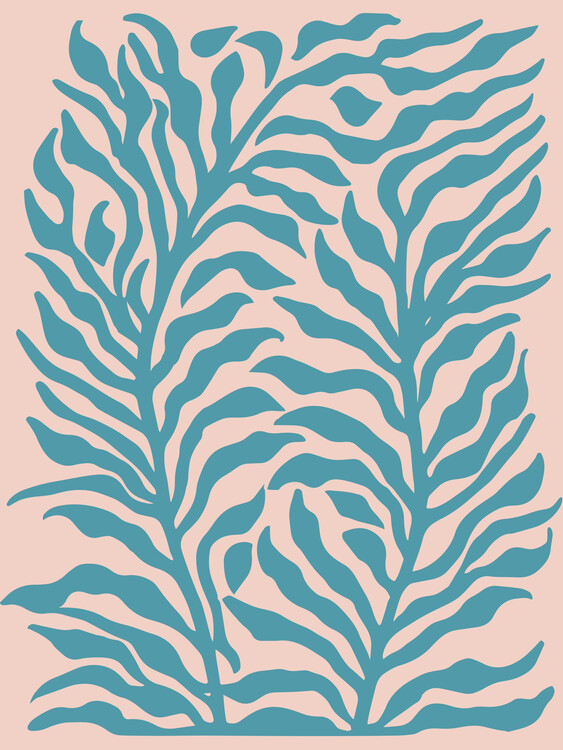 Illustration Turquoise Plants