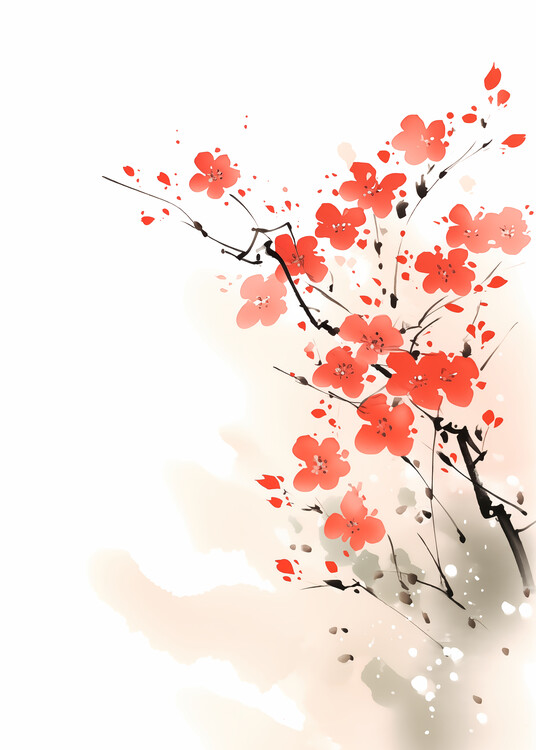 Ilustracja Japanese Sakura Blossom