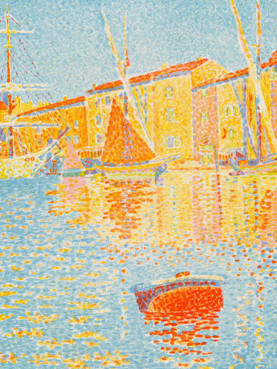 Obrazová reprodukce The Buoy (Pastel Bathroom Artwork) - Paul Signac, 30 × 40 cm