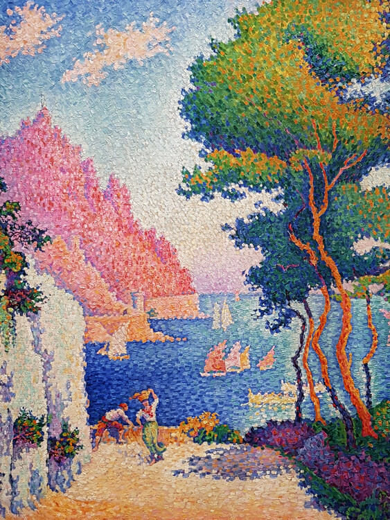 Obrazová reprodukce Capo di Noli (Pastel Bathroom Artwork) - Paul Signac, 30 × 40 cm