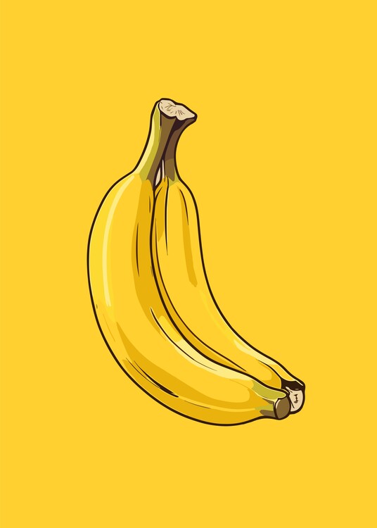 Illustration Two Bananas