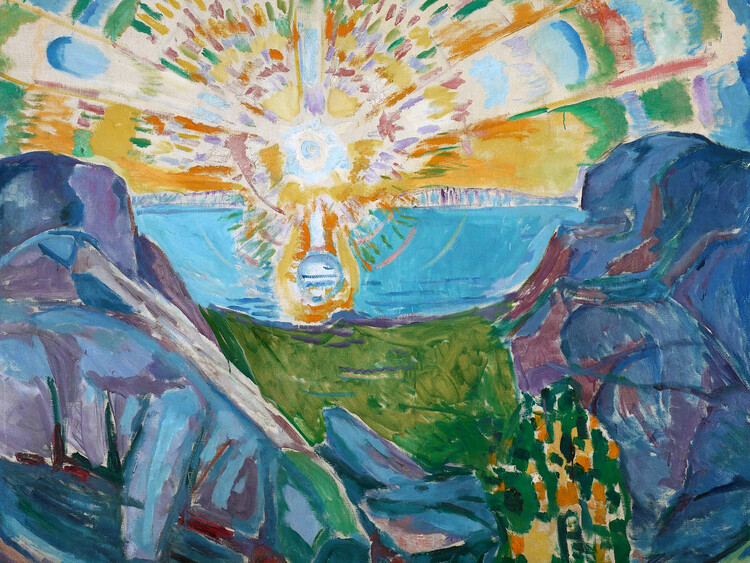 Ilustrace The Sun (2nd Version Celestial Landscape) - Edvard Munch, 40 × 30 cm